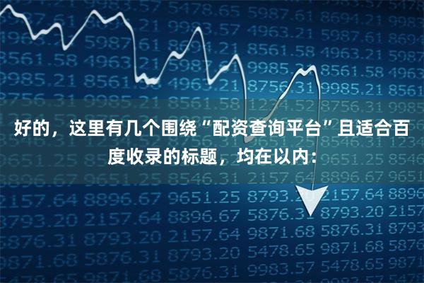 好的，这里有几个围绕“配资查询平台”且适合百度收录的标题，均在以内：